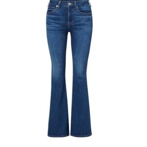 Veronica Beard Beverly High Rise Skinny Flare Jeans, NWOT, Sz 26, Bright Blue